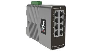 Industriell Ethernet-switch, RJ45-portar 8, 1Gbps, Lager 2 hanterat